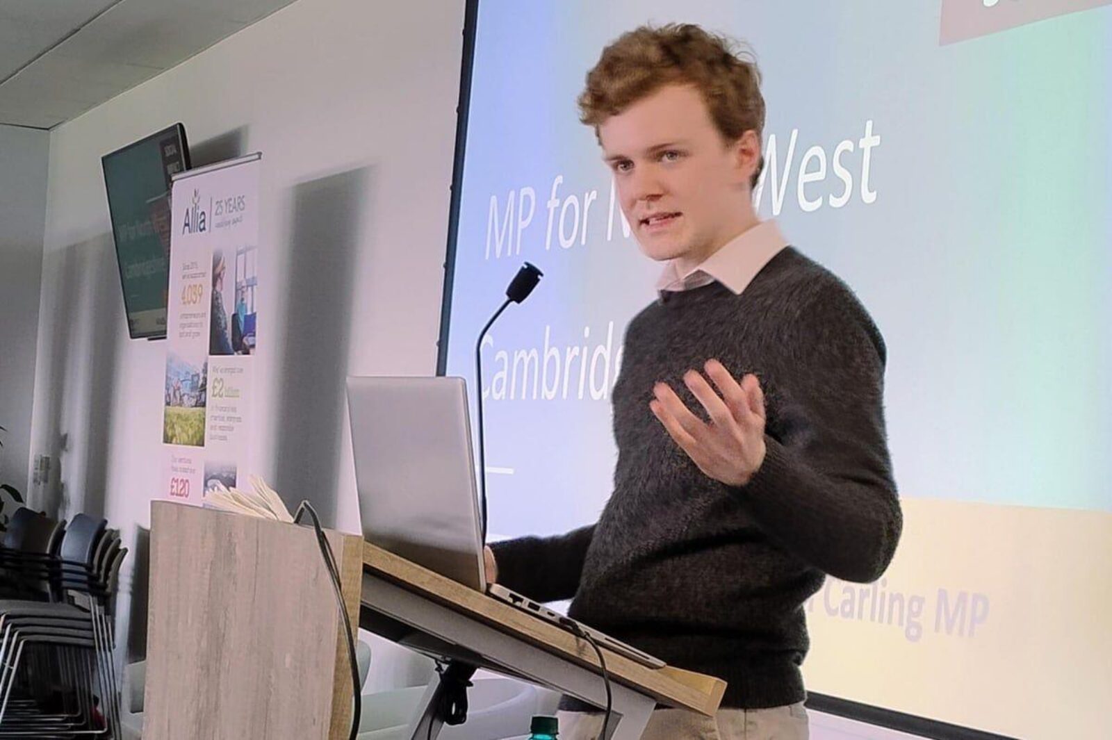 Sam Carling at the Allia Social Impact Summit