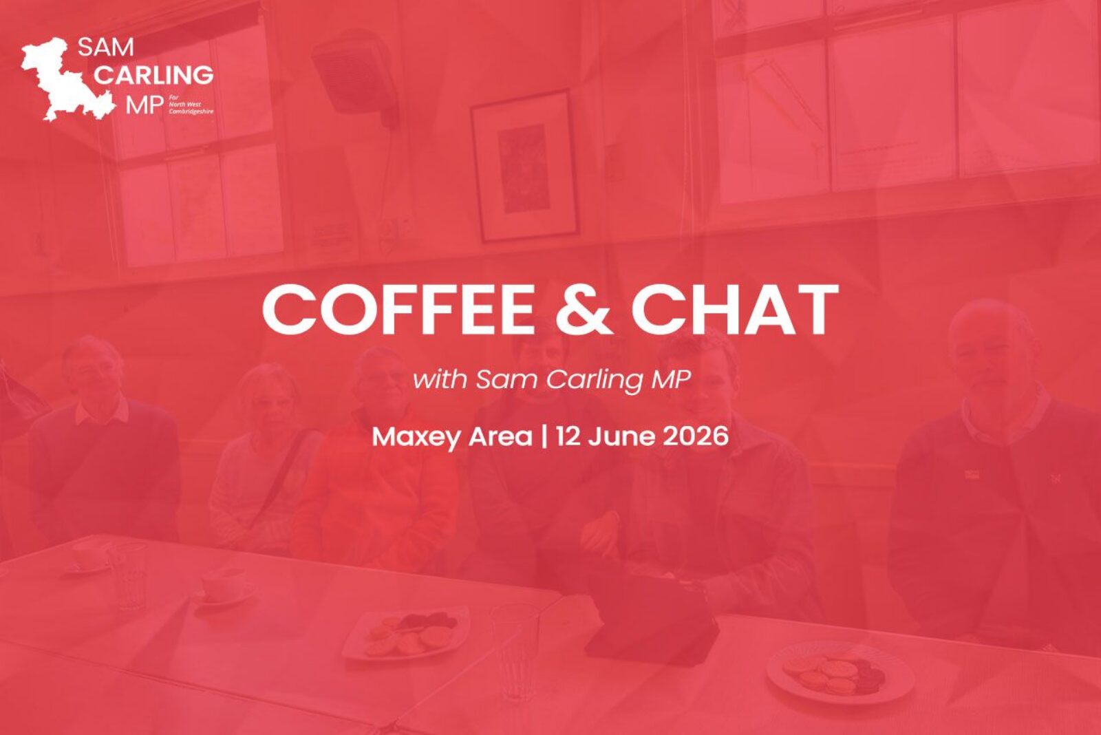 Maxey Area Coffee & Chat Graphic